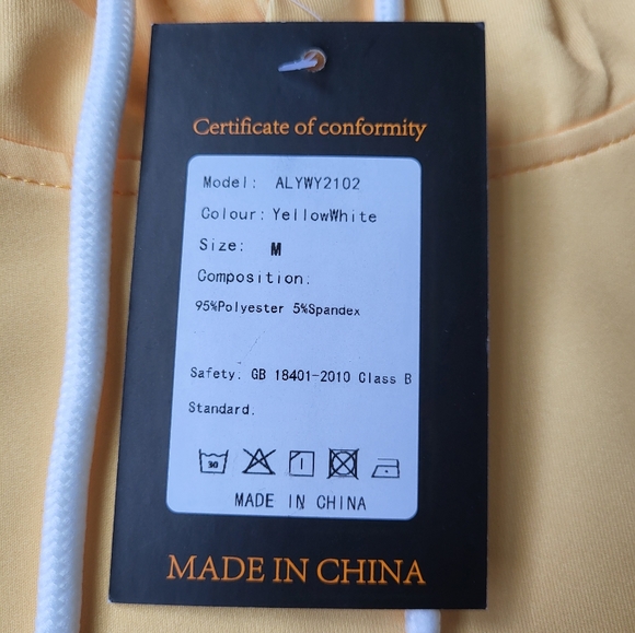 Dip Dye Hoodie Yellow & White {Medium} - Picture 5 of 11